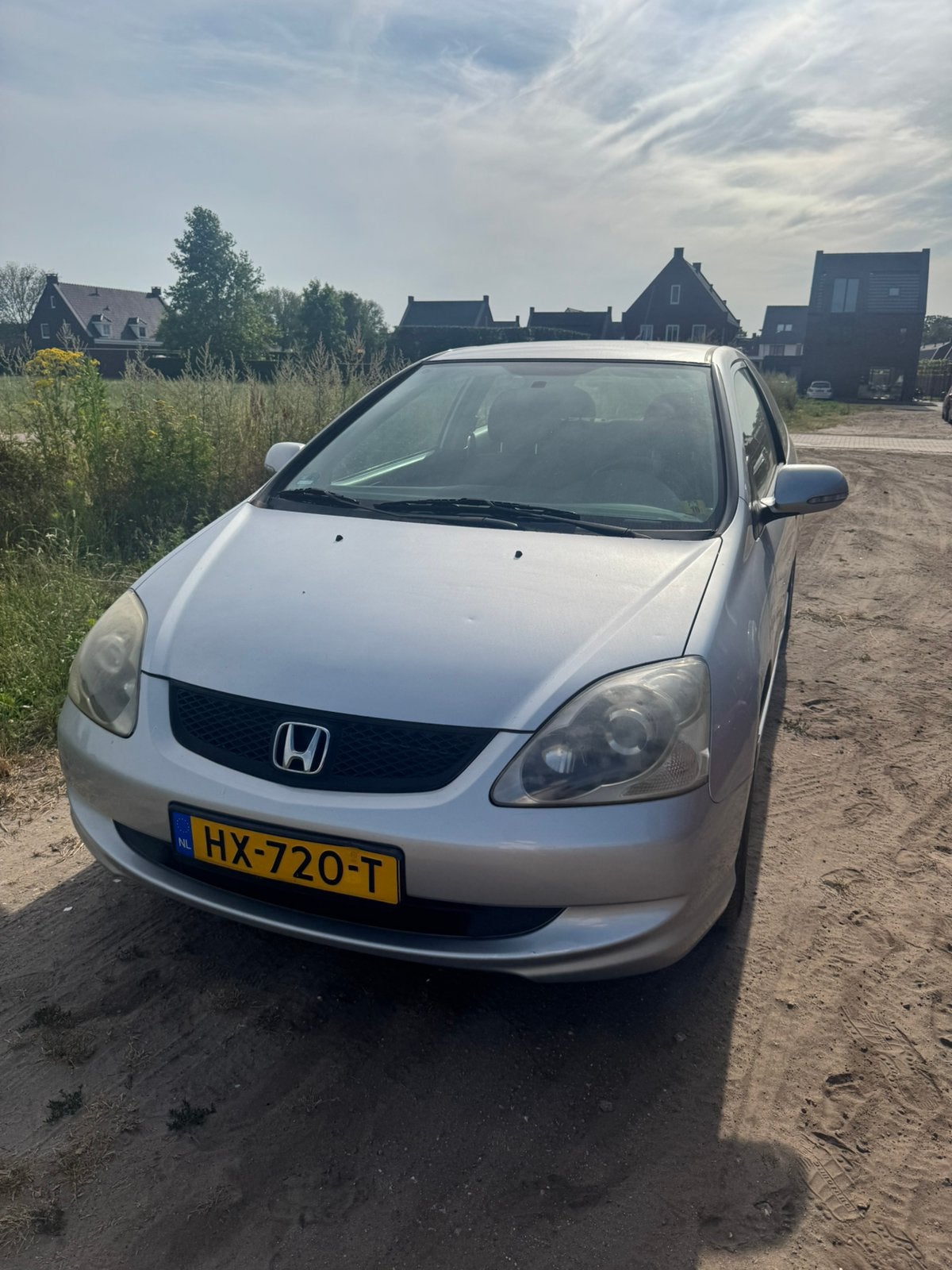 Honda Civic 1.4I ls 2003 Grijs, Auto's, Voorwielaandrijving, Euro 5, Stof, 4 cilinders