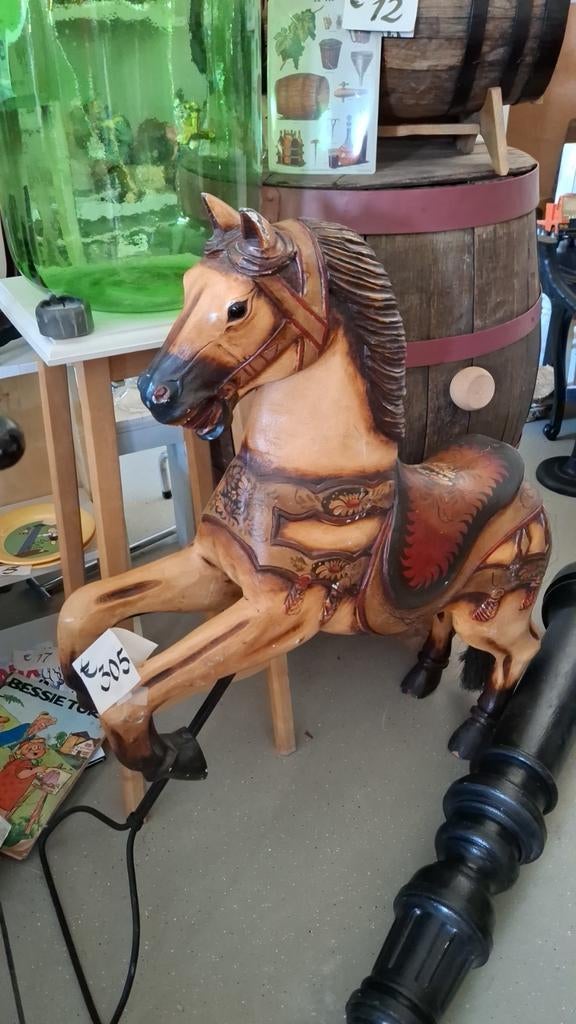 carrousel paard, Antiek en Kunst, Curiosa en Brocante, Ophalen of Verzenden