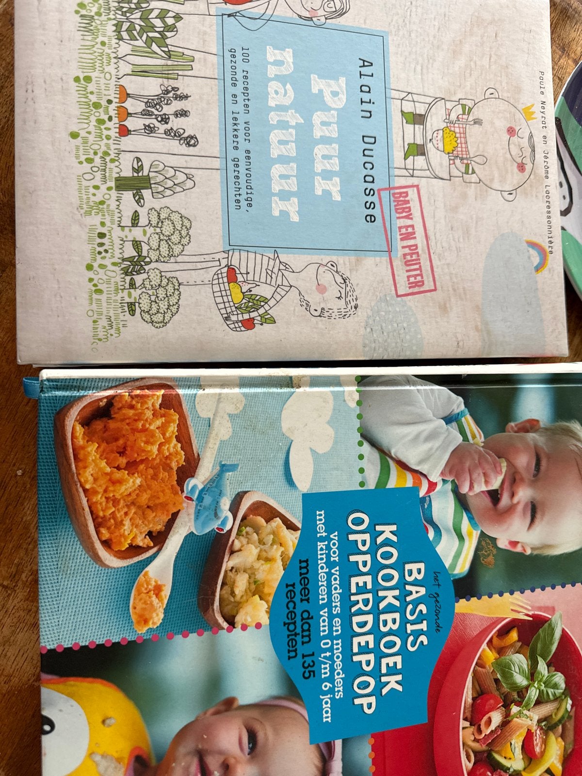 2 kookboeken: Puur Natuur Baby & Peuter + Opperdepop, Ophalen, Gelezen, Gezond koken