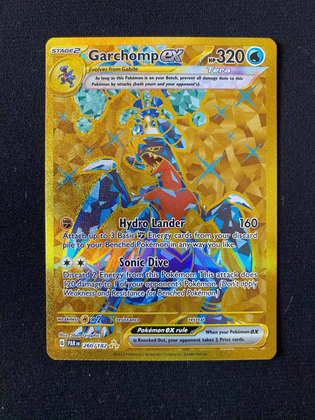 Pokemon Garchomp EX PAR 260/182 - NM, Verzenden, Zo goed als nieuw, Losse kaart, Foil
