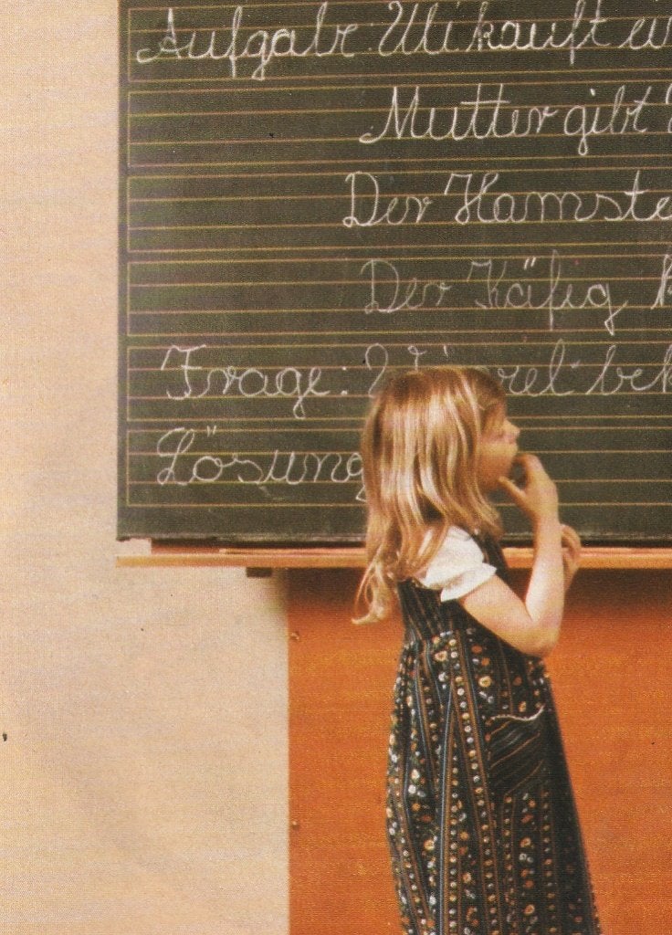 retro reclame 1978 Knorr ontbijt meisje op school, Verzamelen, Retro, Verzenden, Overige typen
