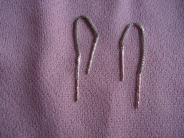 zilver oorketting, Verzenden, Nieuw, Knopjes of Stekers, Zilver
