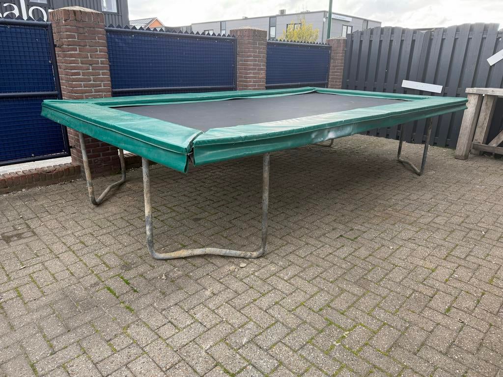 Professionele trampoline 450x250cm, Ophalen of Verzenden, Gebruikt