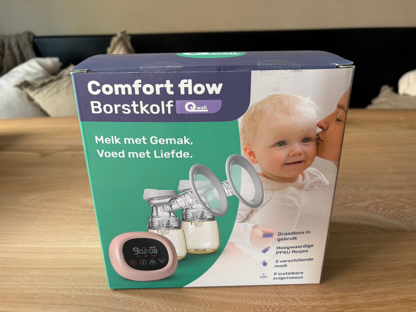 Qwali electrische borstkolf, Ophalen of Verzenden, Zo goed als nieuw, Borstkolf