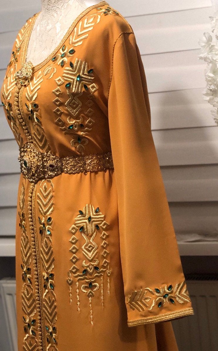 Marokkaanse kaftan / caftan, Kleding | Dames, Ophalen of Verzenden, Zo goed als nieuw, Maat 46/48 (XL) of groter, Overige typen