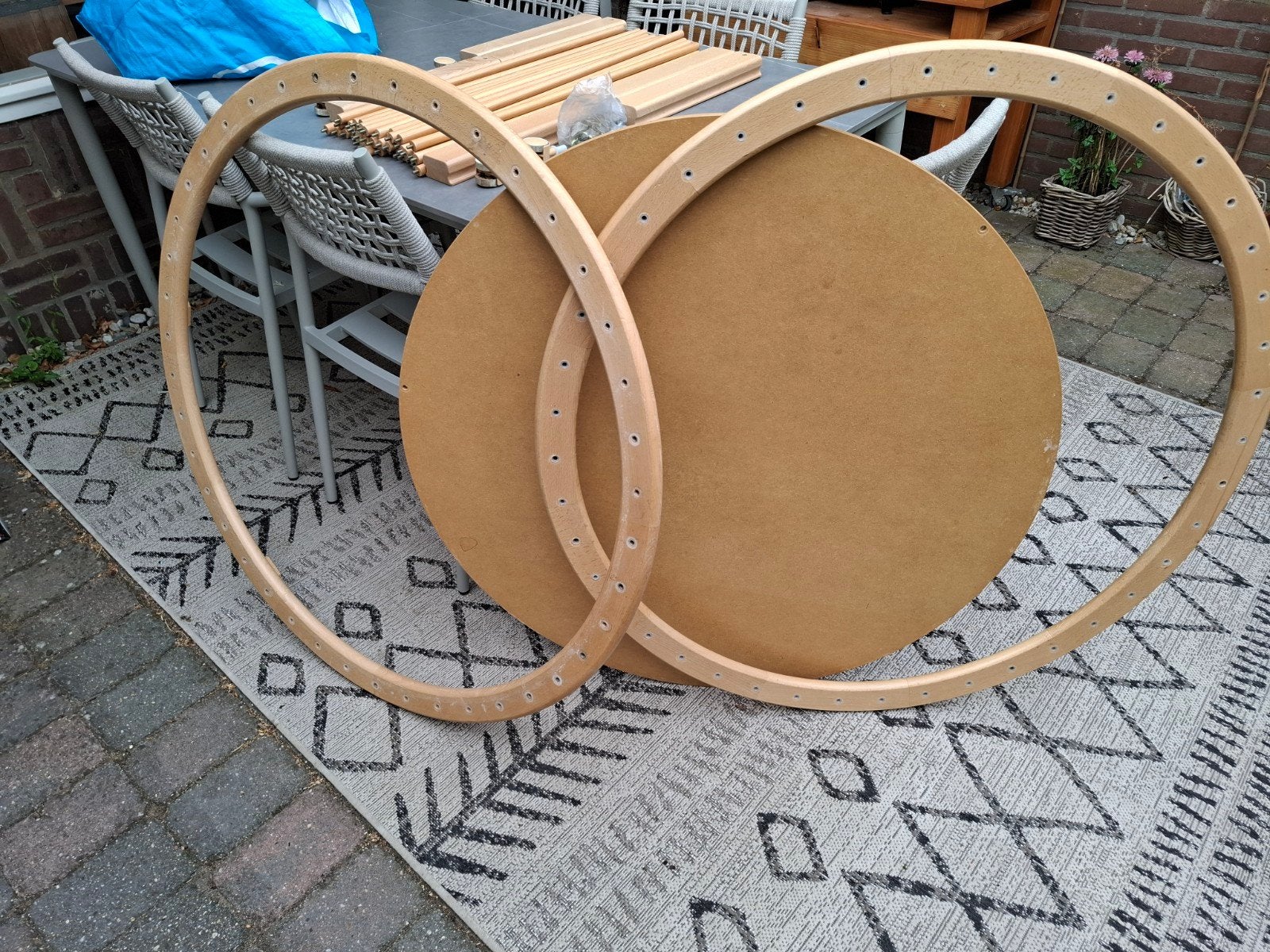 gratis ronde box, Ophalen, Rond