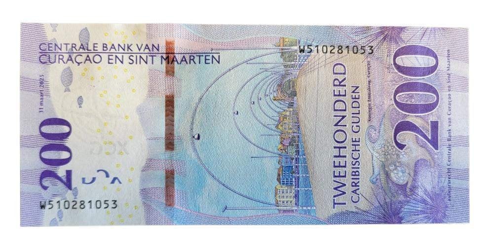 Curaçao en Sint Maarten serie 10 t/m 200 Caribische gulden, Postzegels en Munten, Ophalen of Verzenden, Koningin Wilhelmina, Setje