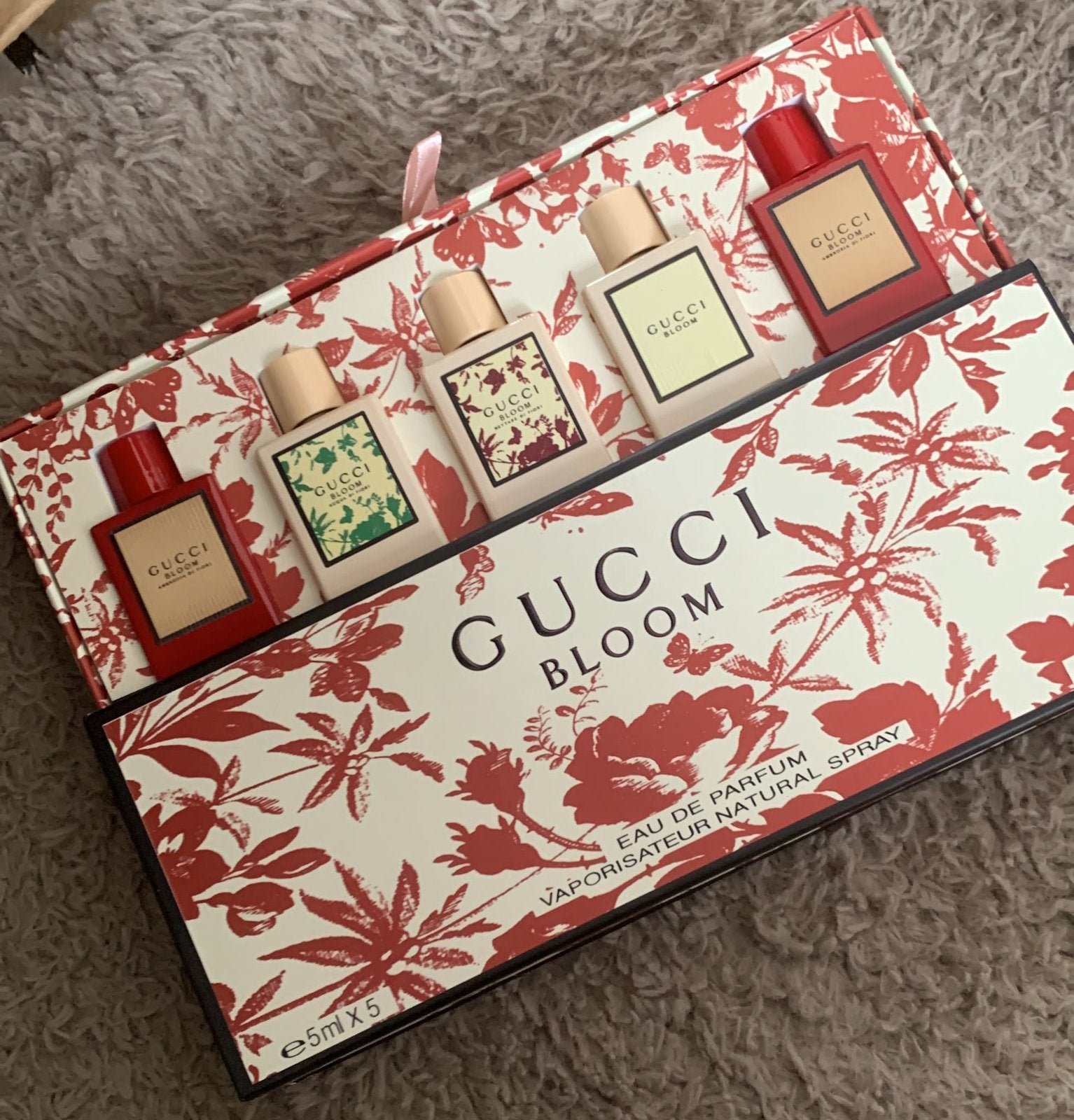 Gucci Bloom Mini Parfum Set, Verzamelen, Ophalen of Verzenden, Nieuw, Overige typen