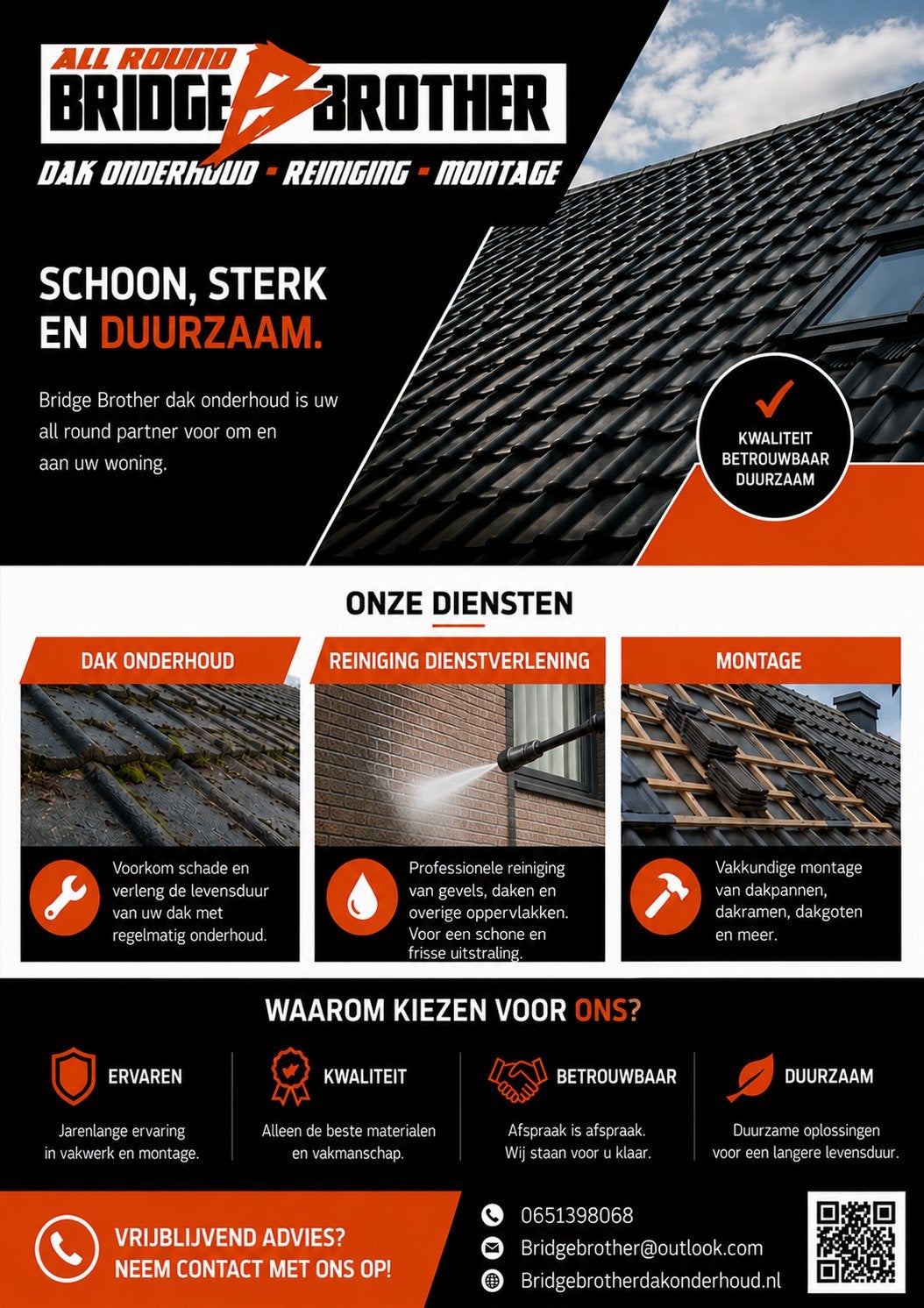 Dak onderhoud, renovatie en de / montage (zink/reiniging), 50 tot 150 cm, Ophalen of Verzenden, Zo goed als nieuw, 10 m² of meer