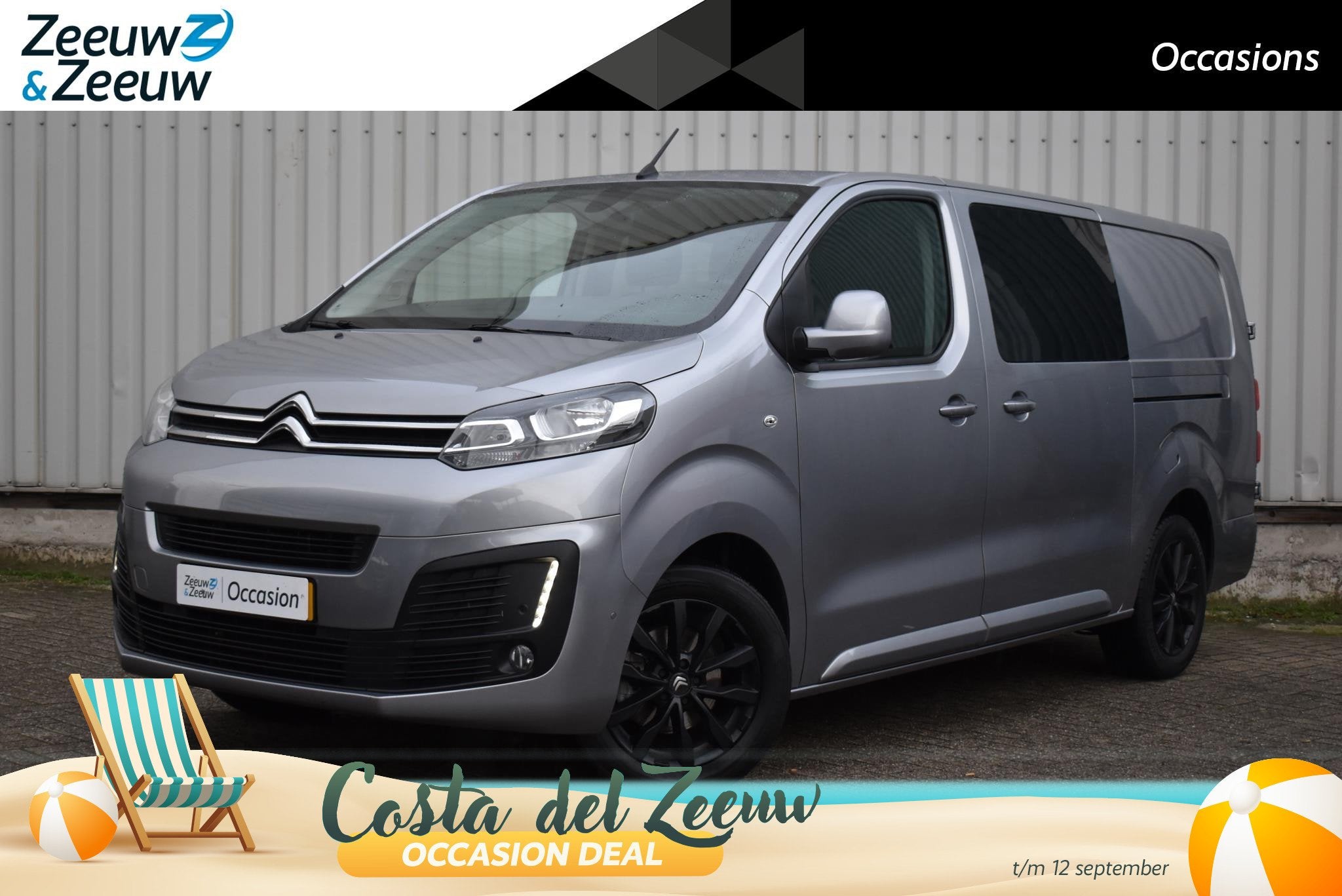 Citroen Jumpy 2.0 BlueHDI 120 XL Driver Dubbele Cabine |Zeer, Auto's, Stof, Gebruikt, Euro 6, 4 cilinders