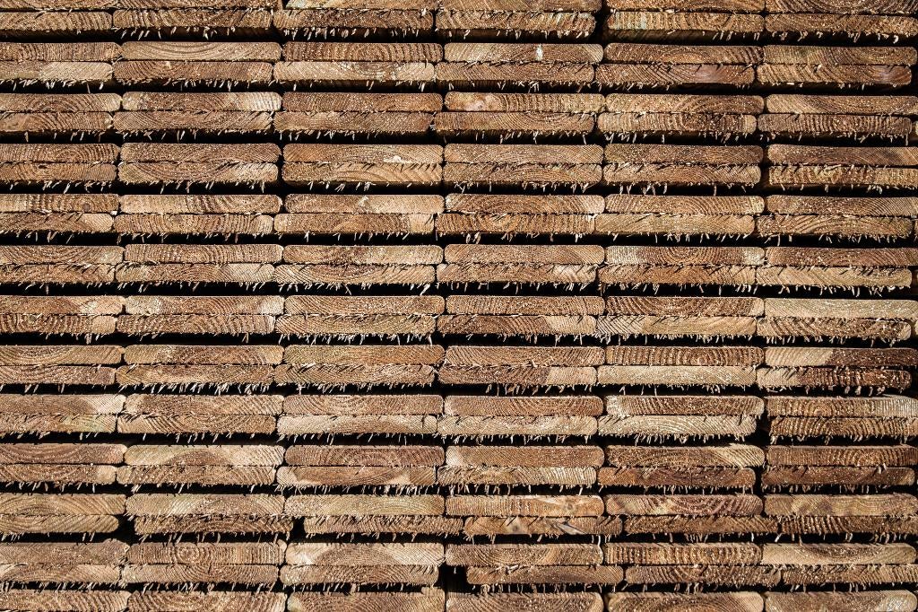 Tuinhout, tuinplanken, tuinpalen, rabatdelen en vlonderhout, Ophalen, Nieuw, 180 tot 250 cm, Palen