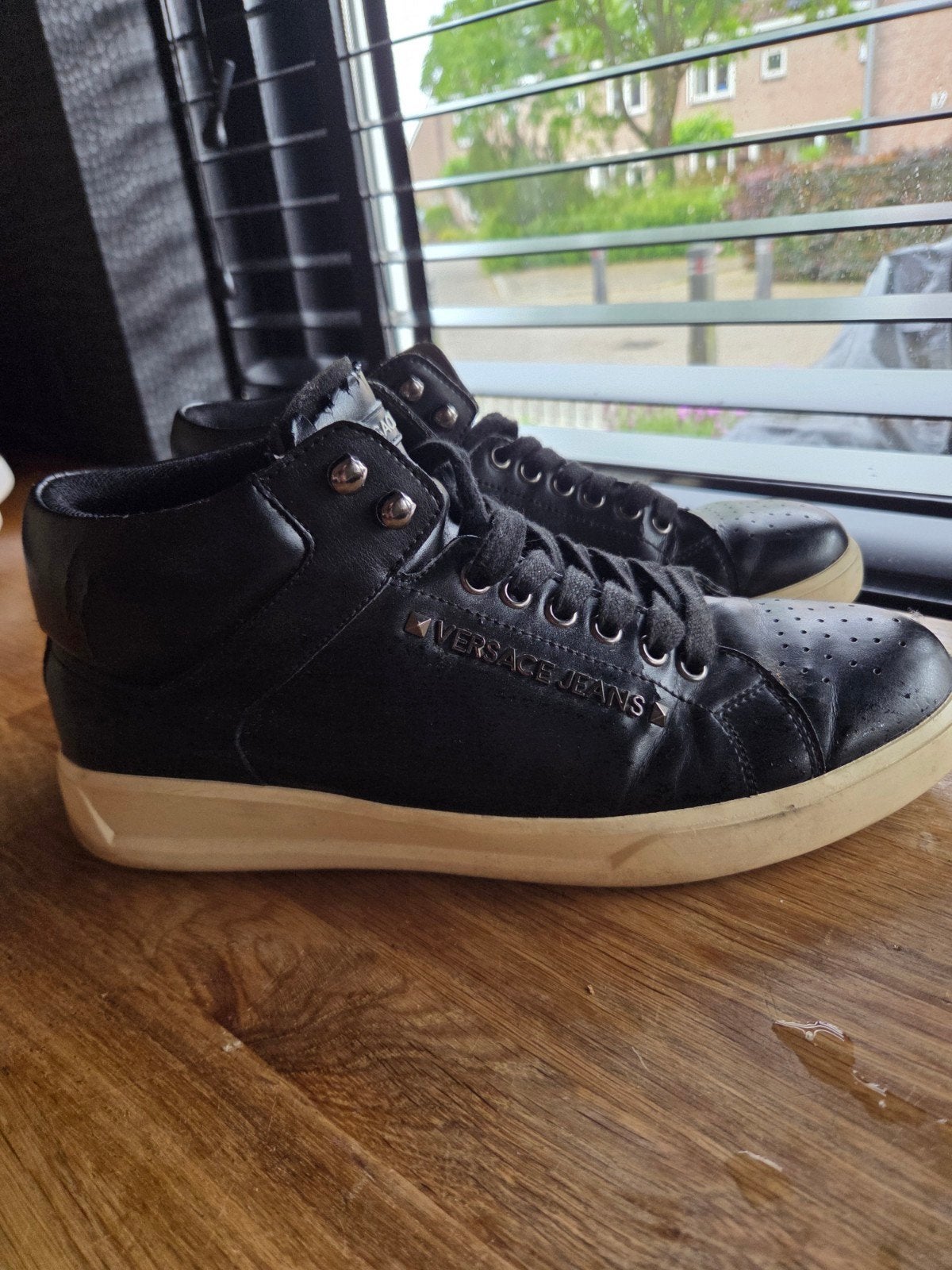 Versace schoenen maat 44, Ophalen of Verzenden, Zwart