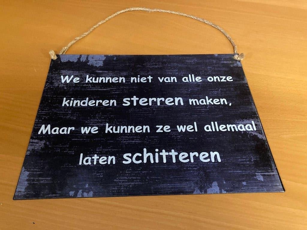 Tekstbord kinderen, Ophalen of Verzenden, Zo goed als nieuw