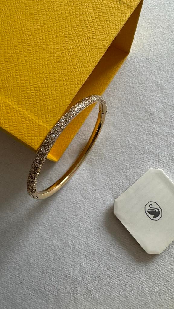 Swarovski Armband Goudkleurig, Sieraden, Tassen en Uiterlijk, Armbanden, Met kristal, Overige materialen, Ophalen of Verzenden