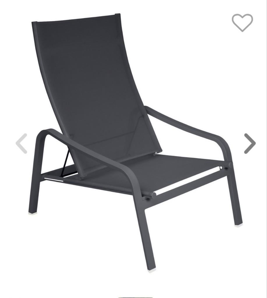2x nieuwe fermob alize lounge stoelen  voetenbank Prijs p/st, Ophalen of Verzenden, Nieuw, 2 zitplaatsen