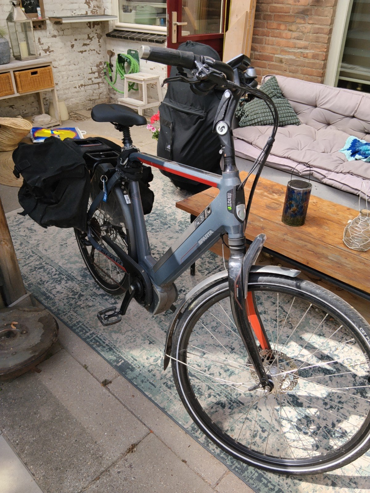 Sparta E-bike met fietstassen, 55 tot 59 cm, Ophalen, Gebruikt, Sparta