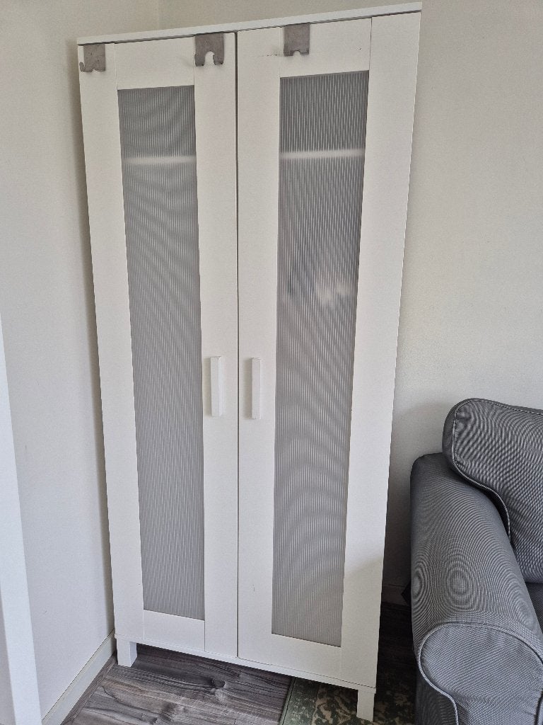 Kledingkast Brimnes Ikea 2 deuren (81x50x180 cm), Huis en Inrichting, Ophalen, Gebruikt, 50 tot 100 cm, 150 tot 200 cm