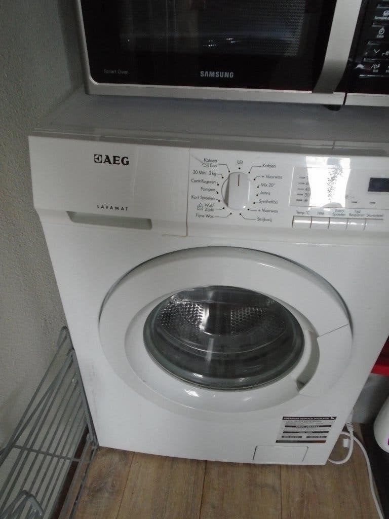 Wasmachine AEG lavamat, Ophalen, Gebruikt, Voorlader, 85 tot 90 cm