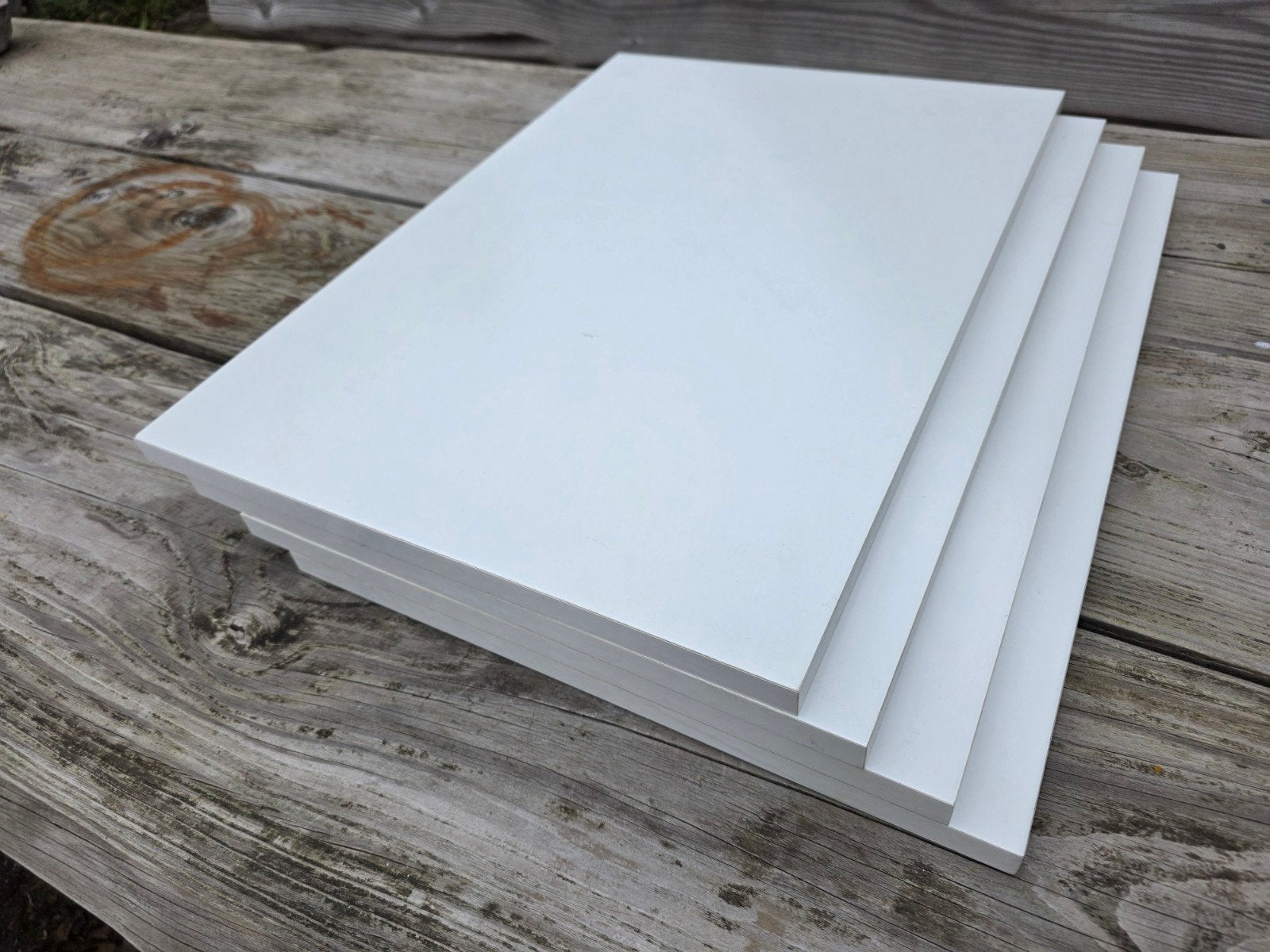 Witte kastplanken, diverse afmetingen, Ophalen, Gebruikt, Minder dan 25 mm, Plank