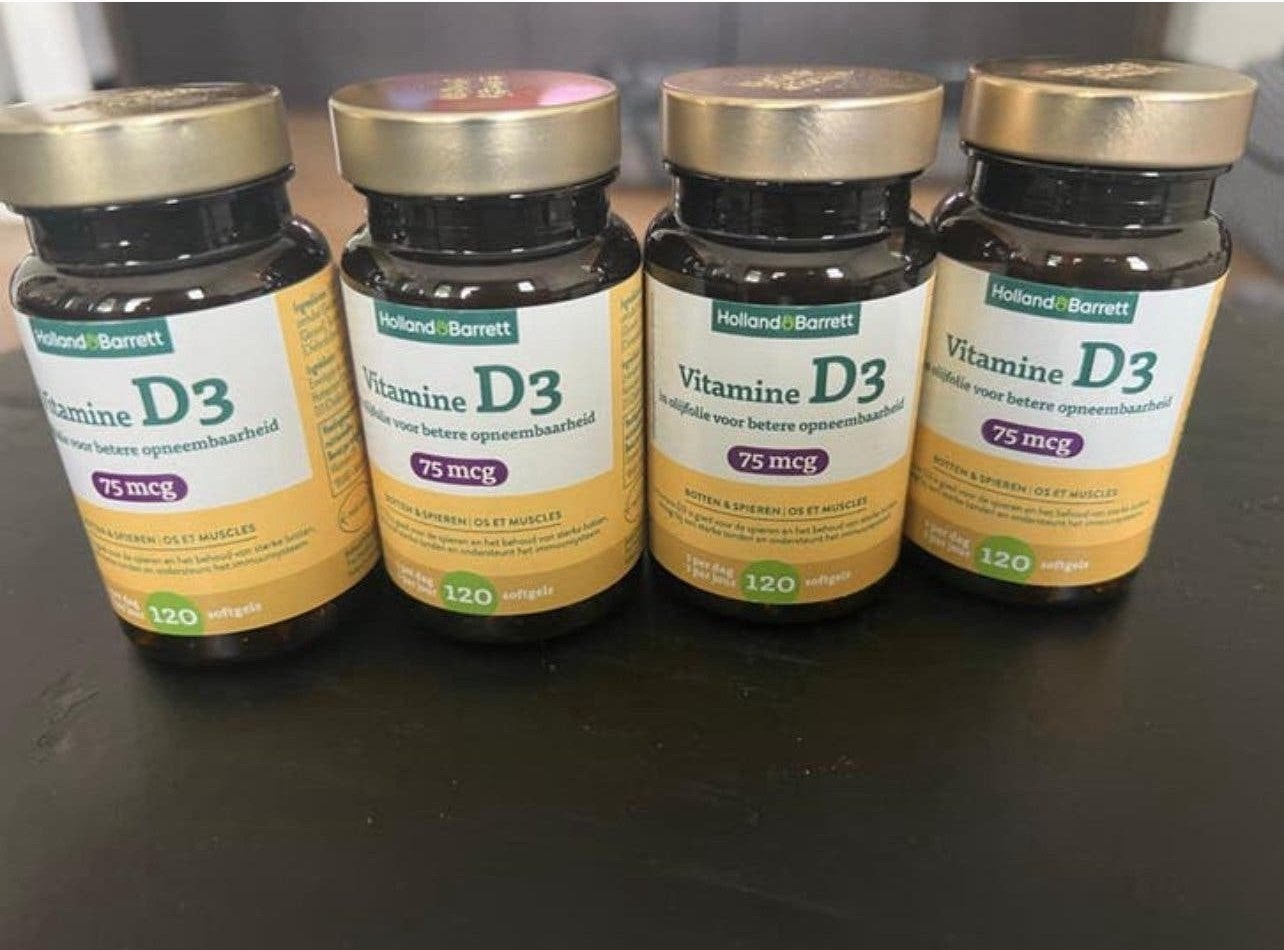 Holland & Barrett Vitamine D3 75mcg - 4x120 tabletten, Verzenden, Poeder of Drank, Nieuw, X