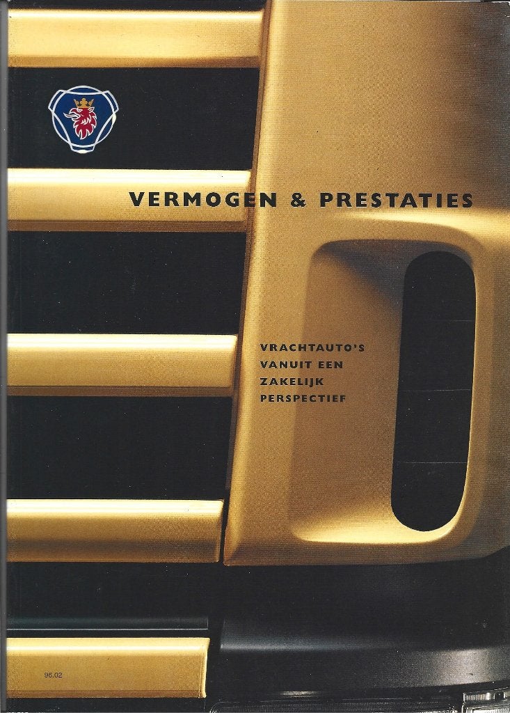 Scania vermogen en prestatie brochure (sc080), Ophalen of Verzenden, Zo goed als nieuw, Vrachtwagen