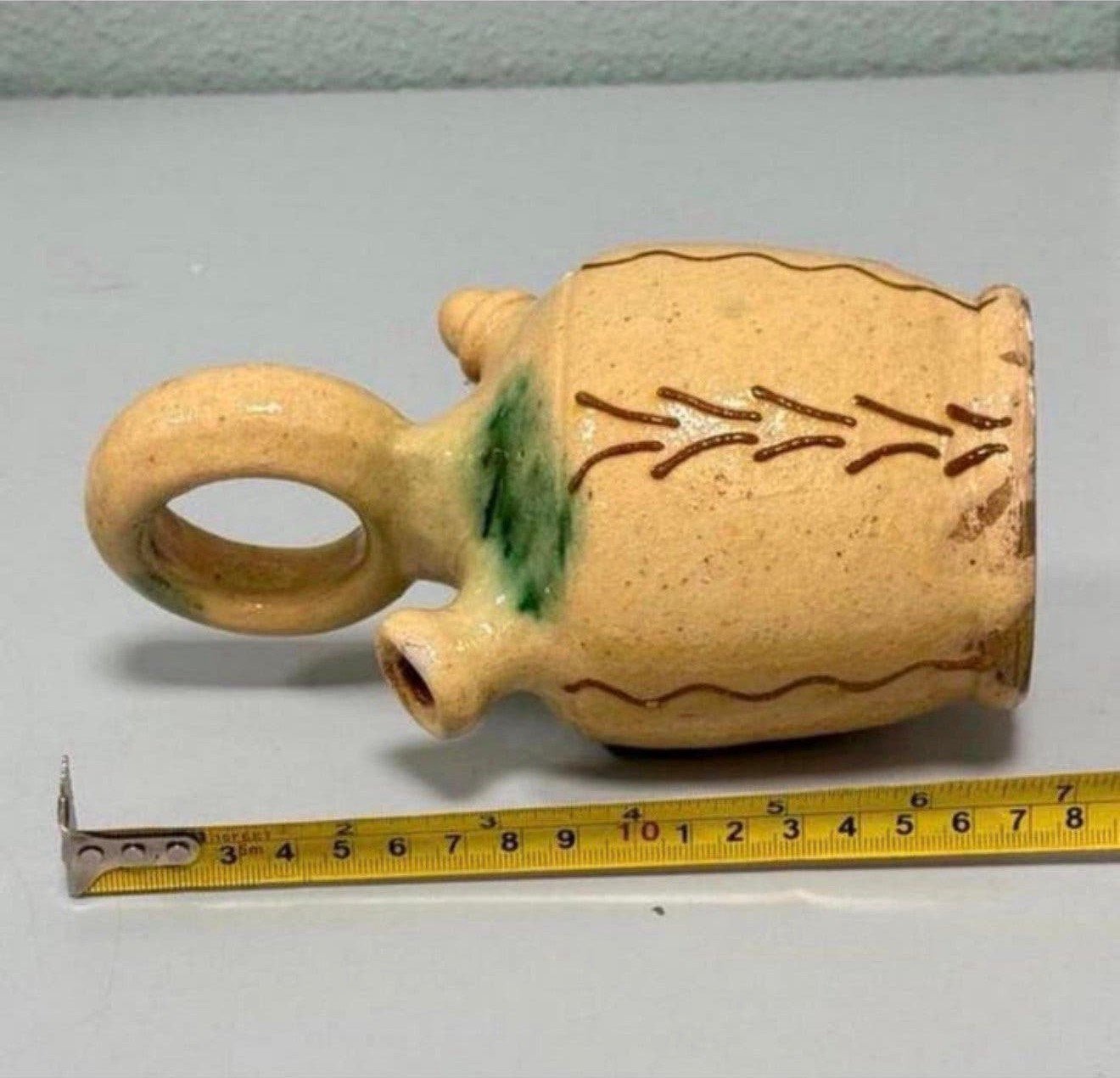 1950-1960 vtg Botijo traditionele Spaanse drinkkan antiek, Ophalen of Verzenden