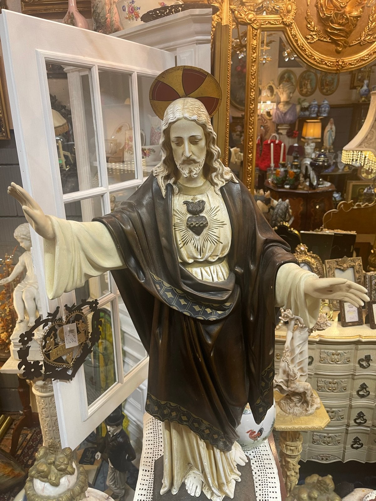 Groot Heilig Hart Jezus beeld, Antiek en Kunst, Ophalen of Verzenden