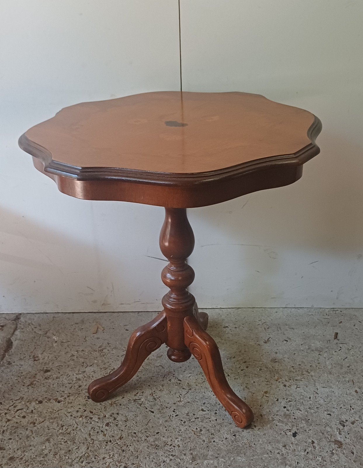 Vintage antiek biedermeier bloementafeltje bijzettafeltje, Ophalen of Verzenden