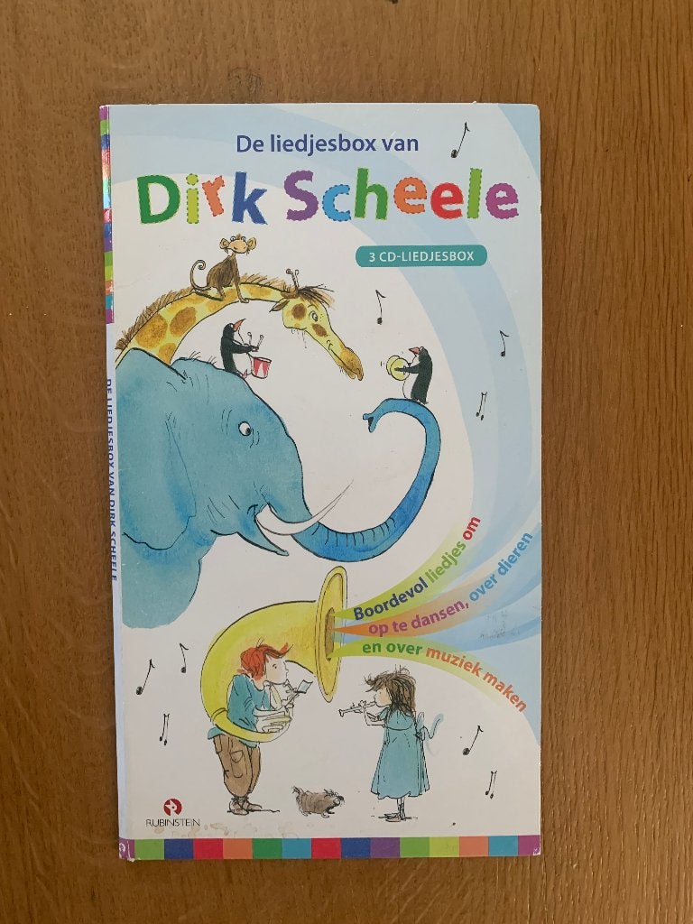 liedjes box - CD Box Dirk Scheele, Cd's en Dvd's, Cd's | Kinderen en Jeugd, Ophalen, Zo goed als nieuw, Muziek, 3 tot 5 jaar