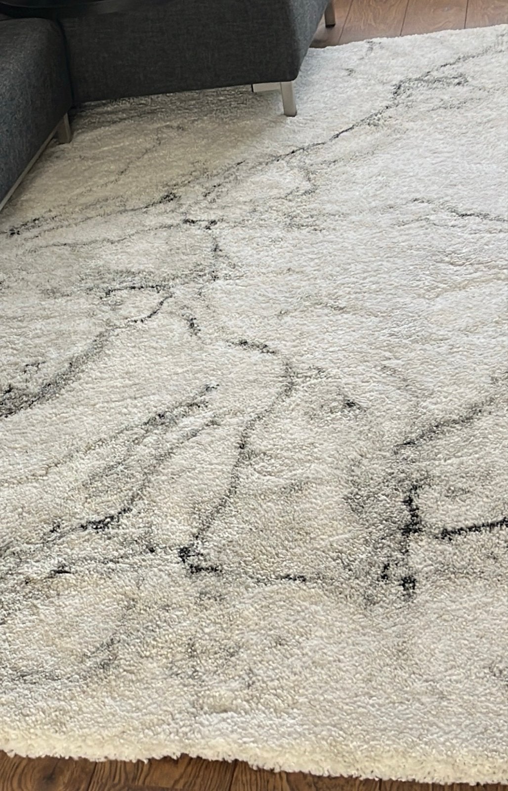 Zo goed als nieuw marmerlook karpet 200x290 cm, Wit, Ophalen of Verzenden, Zo goed als nieuw, 200 cm of meer