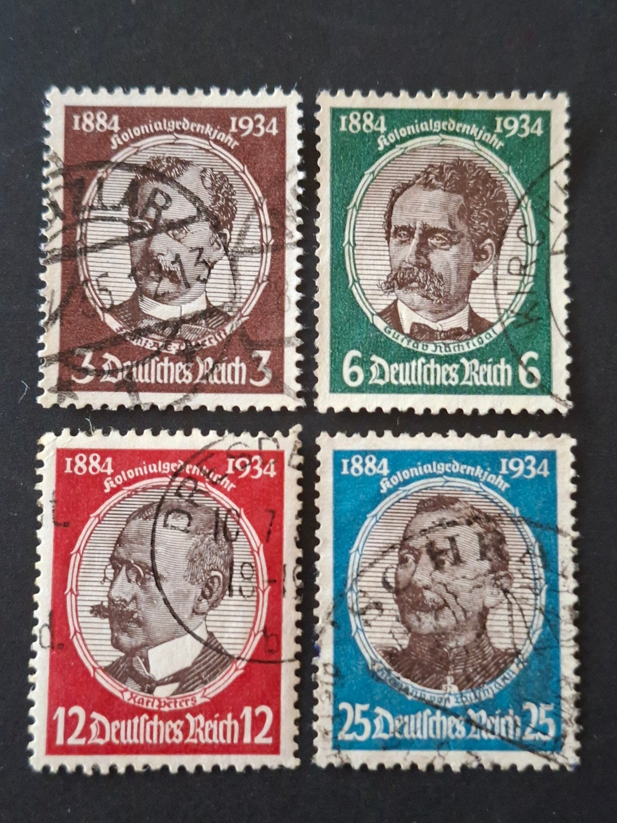 Duitsland Reich Mi 540 - 543, Verzenden, Overige periodes, Gestempeld