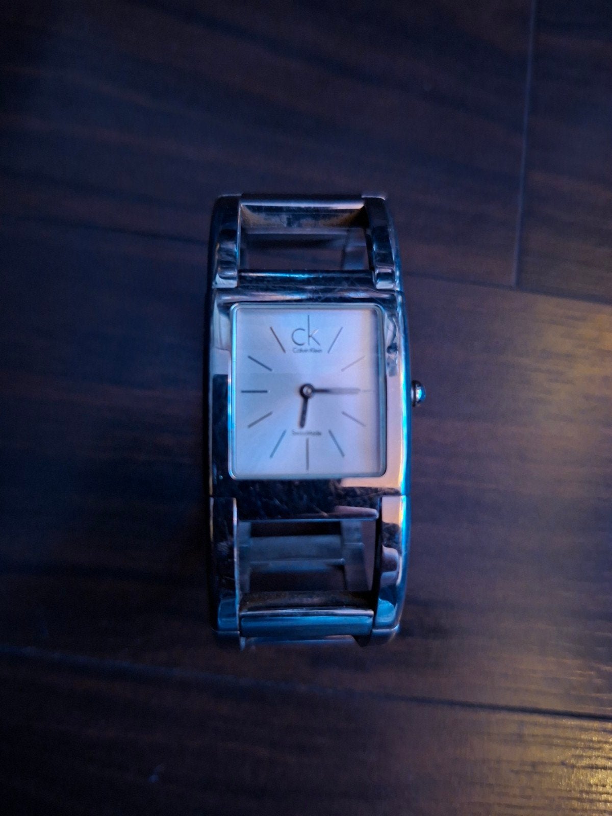 Dames horloge calvin klein staal disign op batt quarts, Sieraden, Tassen en Uiterlijk, Staal, Gebruikt, Polshorloge, Ophalen