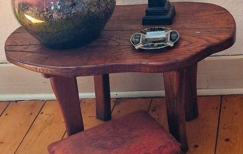 Antiek houten eiken tafeltje bijzet tafeltje, Antiek en Kunst, Ophalen