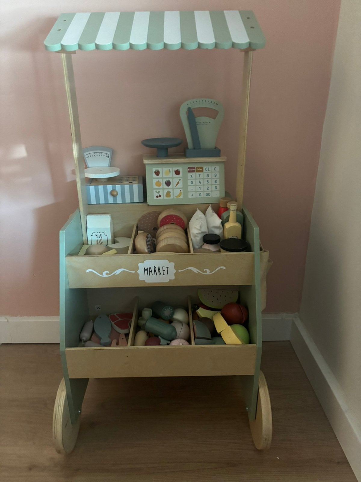 Houten Marktkraam Jabadabado, Ophalen, Gebruikt