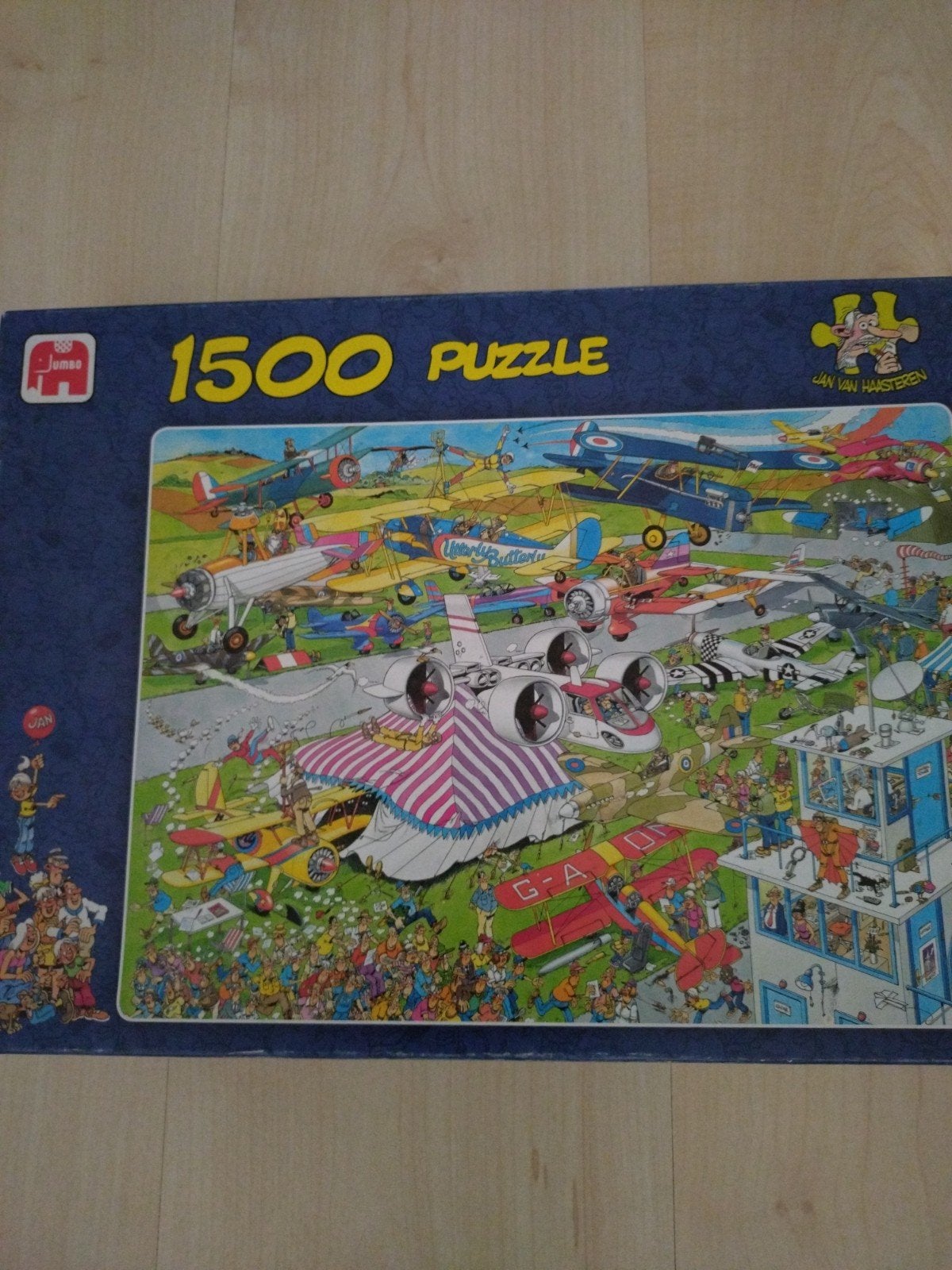 Jan van Haasteren 1500 stukjes puzzel - Vliegtuigshow, Ophalen of Verzenden
