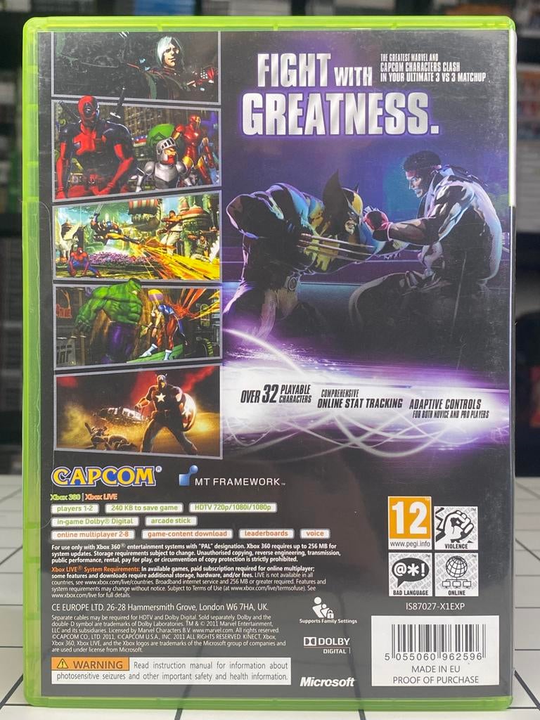 Marvel vs. Capcom 3 Fate of Two Worlds - Xbox 360 Game, Marvel, Capcom, Vechten, Gekoppelde computers, 2 spelers