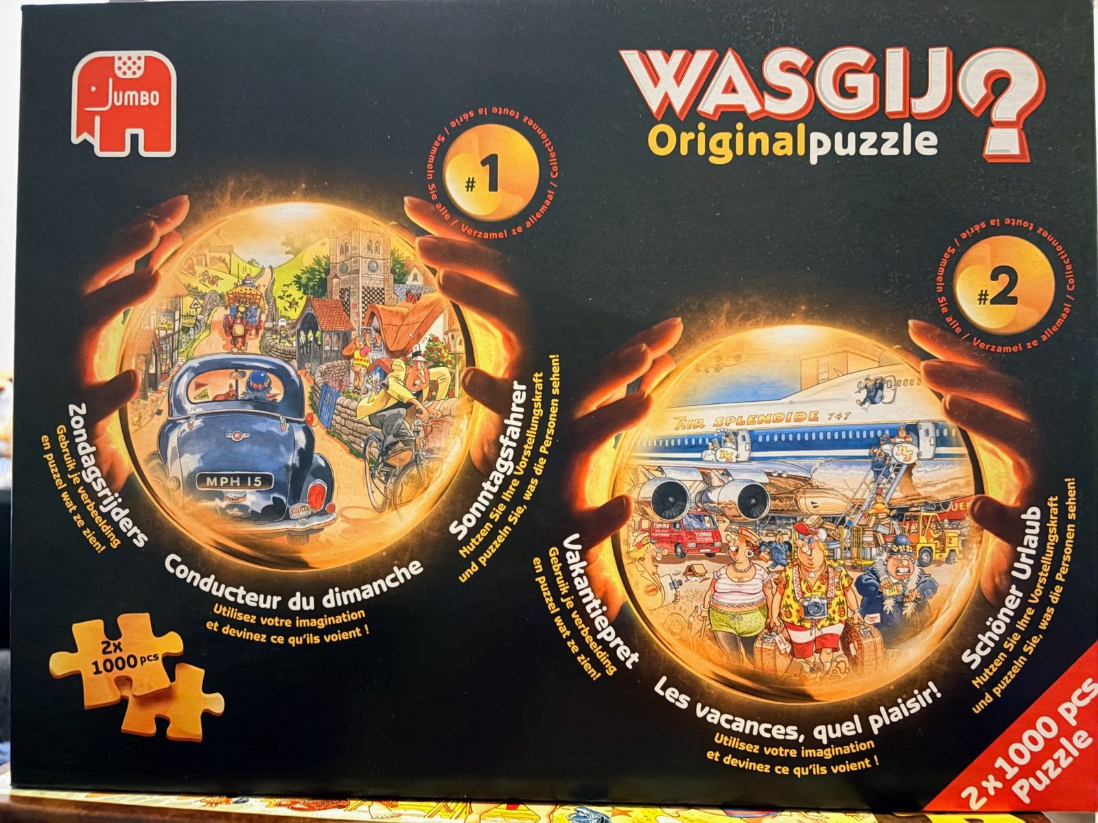 WasGij puzzels Original, Ophalen of Verzenden, 500 t/m 1500 stukjes, Gebruikt