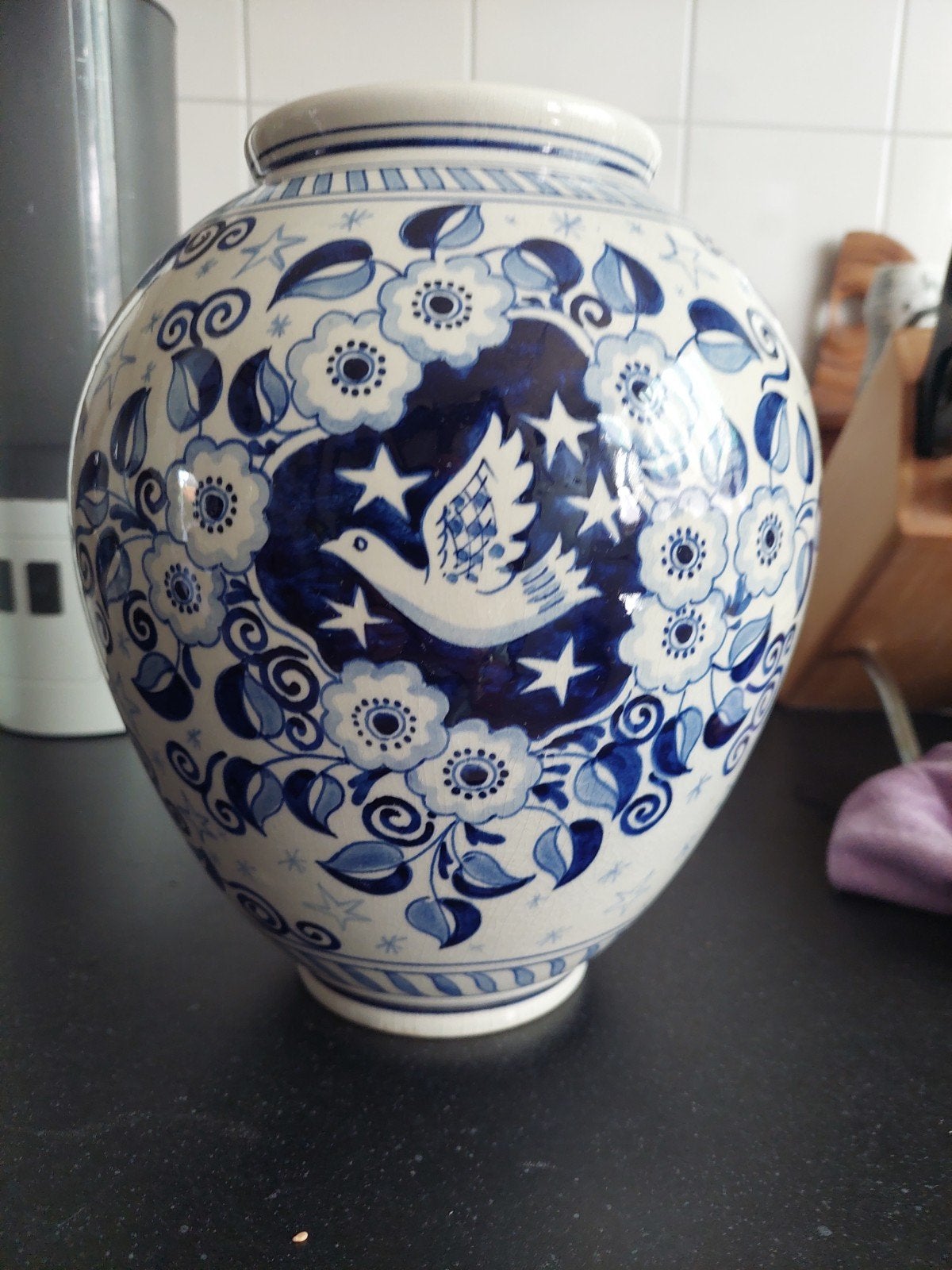 Delfts Blauwe Vaas Royal Goedewaagen Gouda Irene, Ophalen