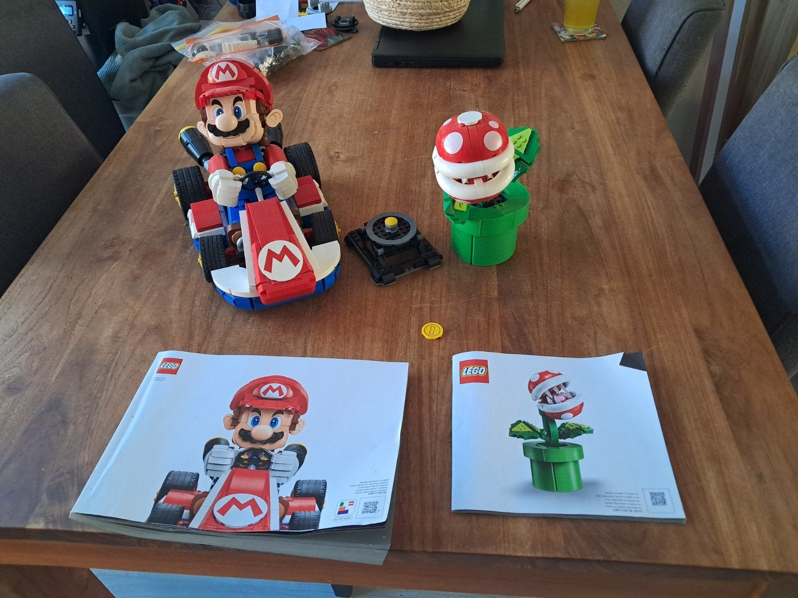 LEGO Super Mario Piranha Plant en Mario Kart, Lego, Inclusief instructies, Ophalen of Verzenden, Zo goed als nieuw