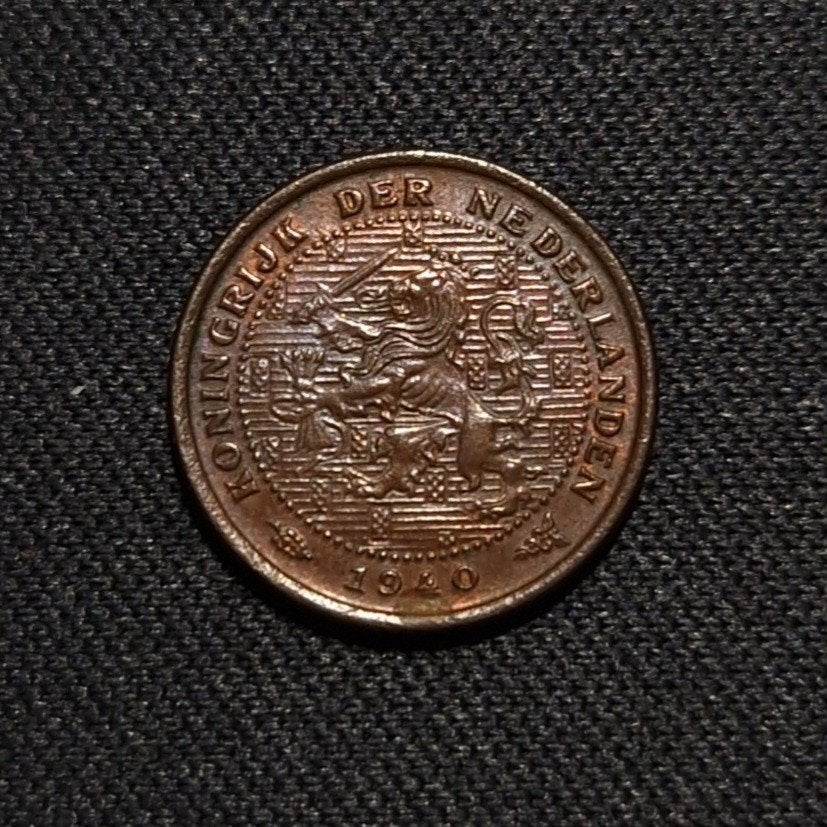 1/2 cent 1940, Verzenden, Koningin Wilhelmina, Overige waardes, Losse munt