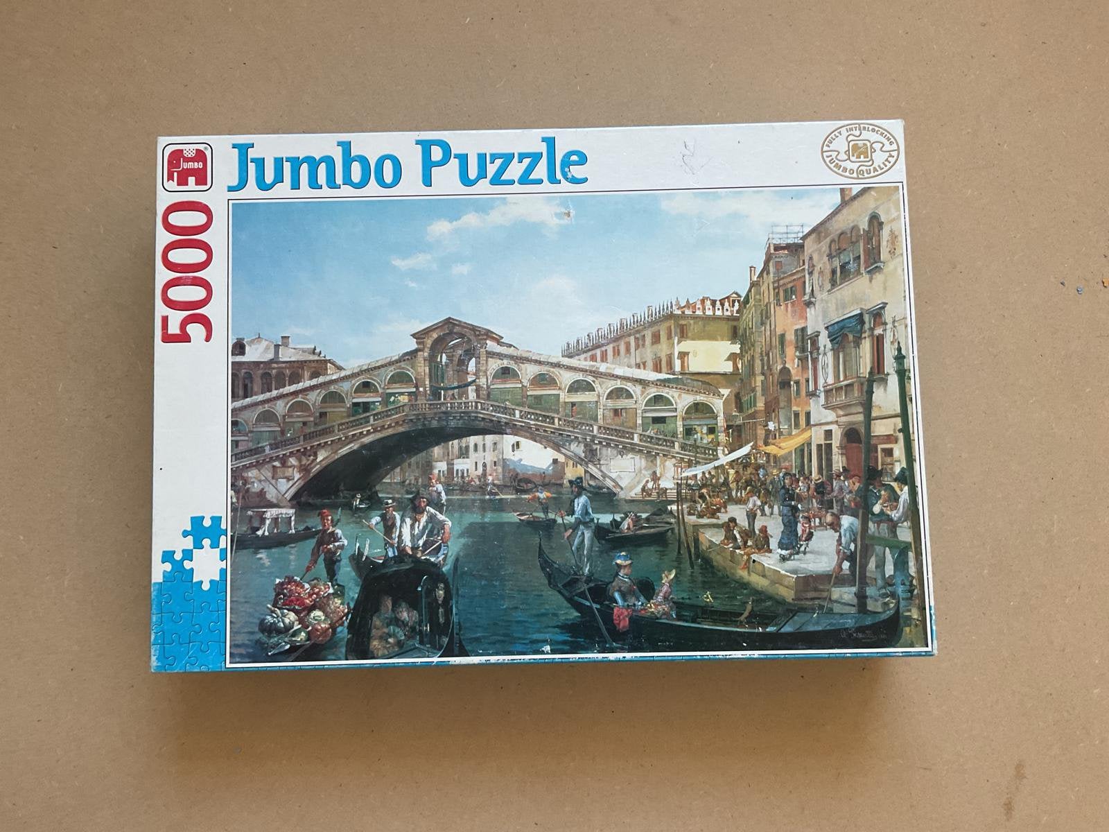 Jumbo puzzel 5000, Ophalen of Verzenden, Meer dan 1500 stukjes, Zo goed als nieuw, Legpuzzel
