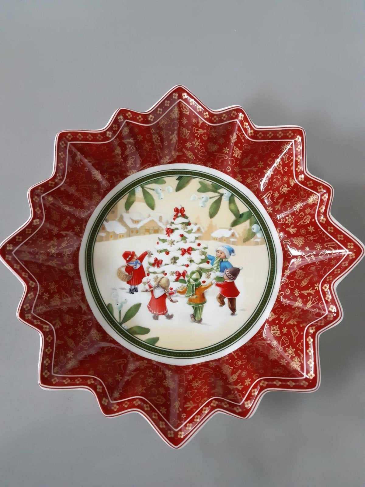 Stervormige Kerstschaal Villeroy en Boch Toy's Fantasy, Diversen, Kerst, Ophalen of Verzenden
