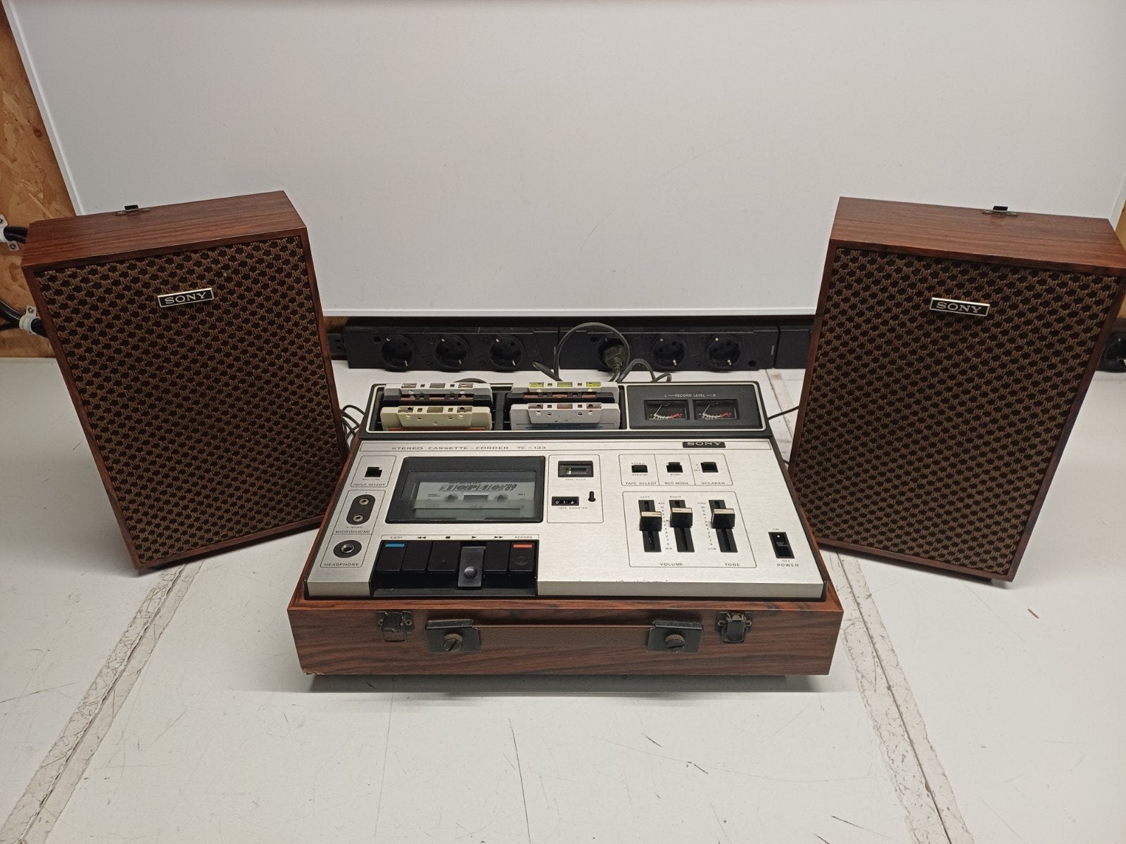 Sony TC-133CS Stereo Cassette Corder - Zeer Goede Staat, Audio, Tv en Foto, Cassettedecks, Ophalen of Verzenden, Enkel, Sony, Tape counter