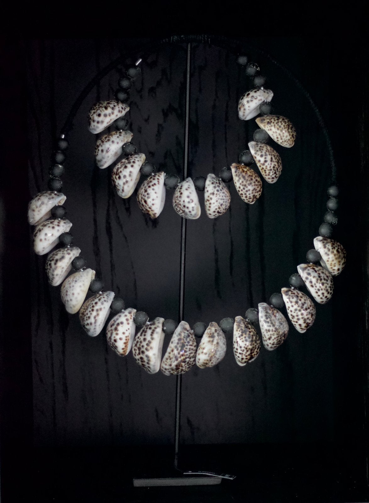 Ornament Decoratie Op Voet Schelp Zwart, Huis en Inrichting, Woonaccessoires | Overige, Meerkleurig, Overige materialen, Veens Living