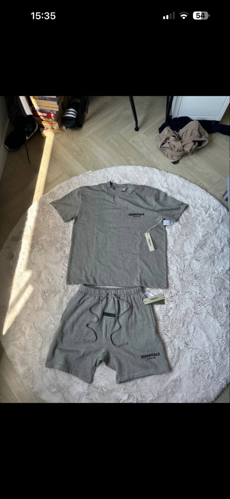 Essential Fear of God zomerset grijs maat M - Nieuw met kaar, Ophalen of Verzenden, Nieuw, Maat 48/50 (M), Grijs