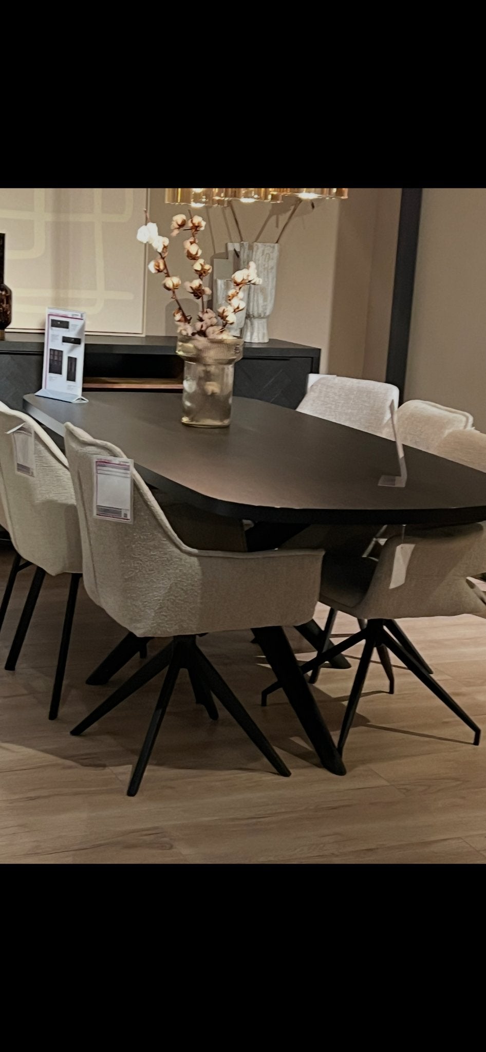 Zitmaxx Eettafel Status (220 x 100 cm) - Zwart, Huis en Inrichting, Tafels | Eettafels, Zo goed als nieuw, 50 tot 100 cm, 200 cm of meer