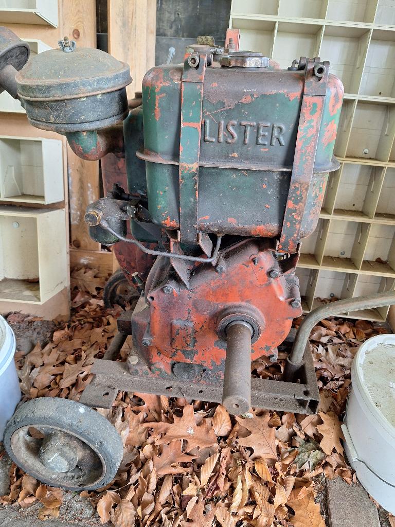 Klassieke Lister Dieselmotor Type LR1 - 750 RPM -, Doe-het-zelf en Verbouw, Motoren, Ophalen, Gebruikt, Dieselmotor, Minder dan 1400 rpm