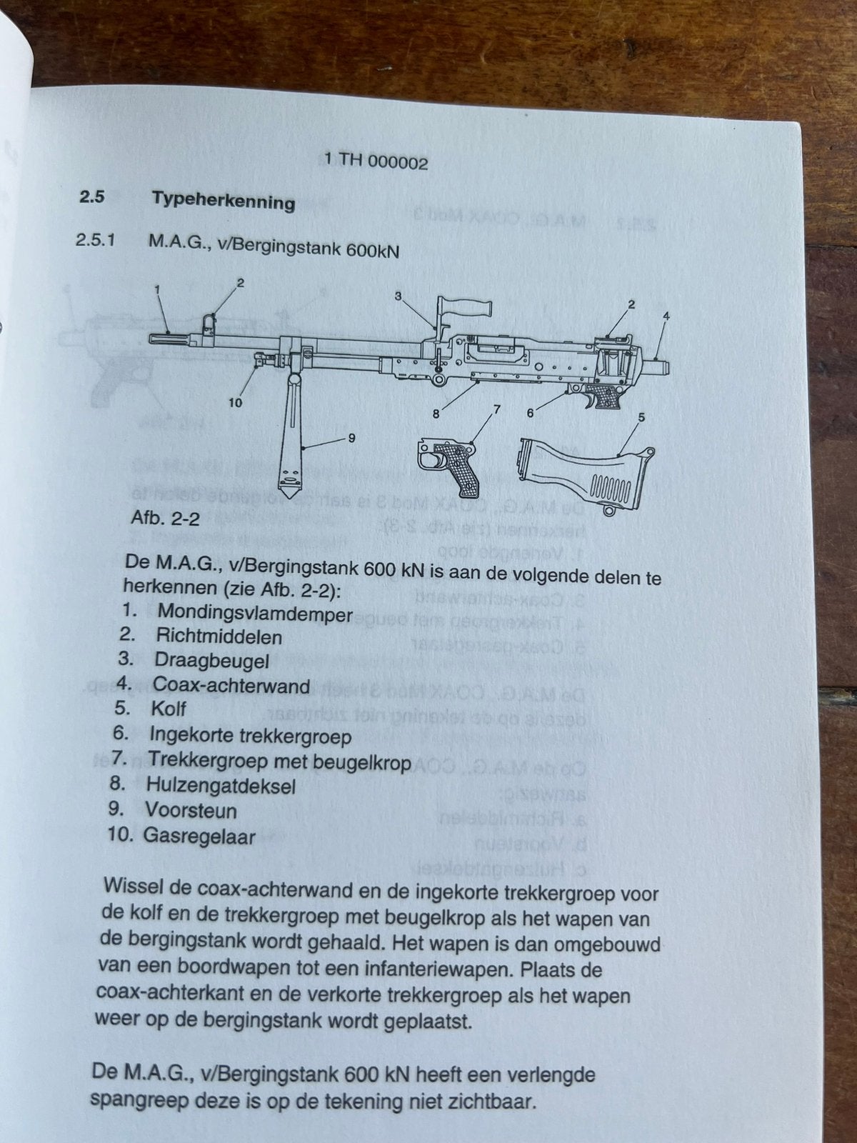 KL Defensie Techn handleiding voorschrift MAG mitrailleur, Verzenden, Nederland, Boek of Tijdschrift, Landmacht