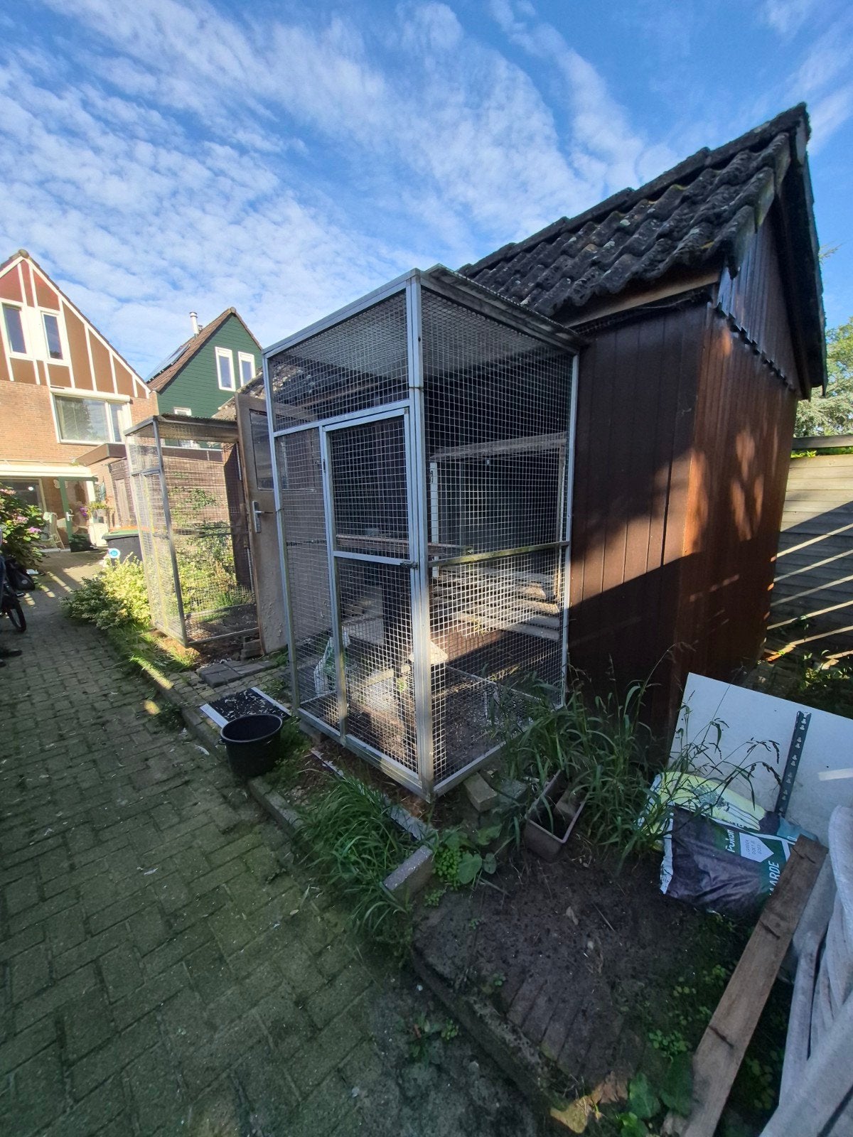 duivenhok met uitvliegrennen te koop, Dieren en Toebehoren, Ophalen, Gebruikt, Hout, Overige typen