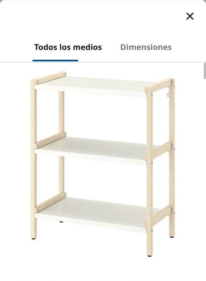 IKEA Baggebo Open Kast / Rek met 3 planken, Huis en Inrichting, Kasten | Stellingkasten, Ophalen, Gebruikt